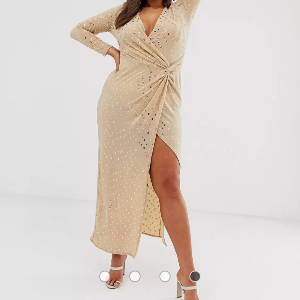 Flounce London sequin long dress. Asos